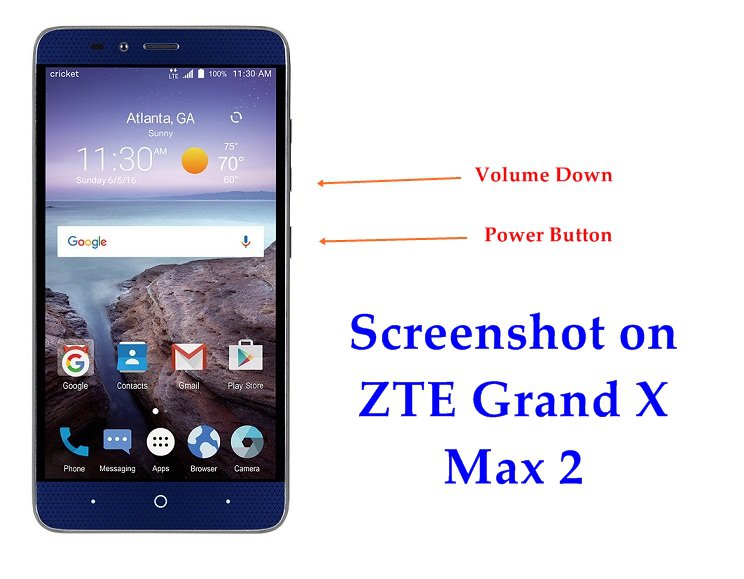 How Do I take Screenshot on ZTE Grand X Max 2 Phone